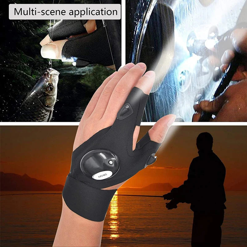 LED Flashlight Waterproof Glove by BADOO